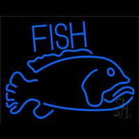 Blue Fish 2 Neontábla
