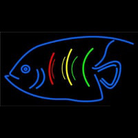 Blue Fish Logo Neontábla