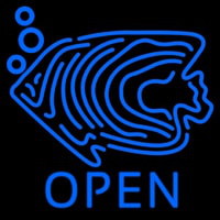 Blue Fish Open Block 1 Neontábla