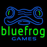Blue Frog Games Logo Neontábla