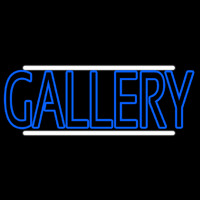 Blue Gallery With White Line Neontábla