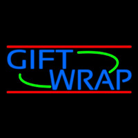 Blue Gift Wrap Neontábla