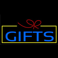 Blue Gifts Block Logo Neontábla