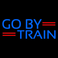 Blue Go By Train Neontábla
