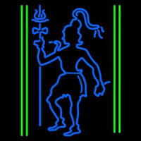 Blue God Shiv Neontábla