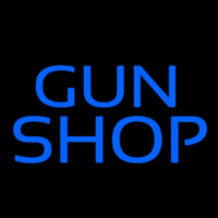 Blue Gun Shop Neontábla