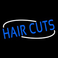 Blue Hair Cuts Neontábla