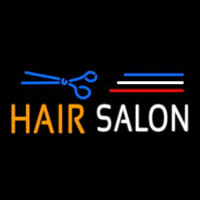 Blue Hair Salon Logo Neontábla