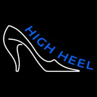 Blue High Heel Neontábla