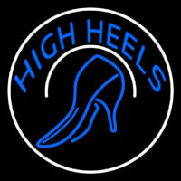 Blue High Heels With Sandal Neontábla