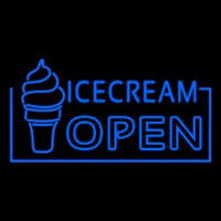 Blue Ice Cream Open Neontábla