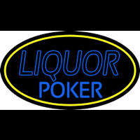 Blue Liquor Poker Neontábla