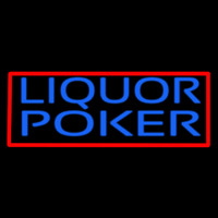 Blue Liquor Poker Neontábla