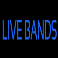 Blue Live Bands Neontábla