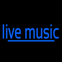 Blue Live Music 2 Neontábla