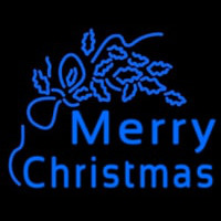 Blue Merry Christmas Neontábla