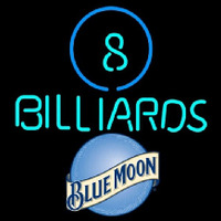 Blue Moon Ball Billiards Pool Beer Sign Neontábla