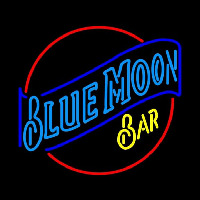 Blue Moon Bar Beer Sign Neontábla