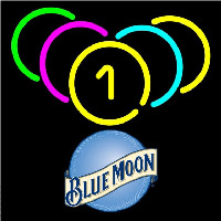 Blue Moon Billiard Rack Pool Beer Sign Neontábla