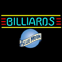 Blue Moon Billiards Te t Borders Pool Beer Sign Neontábla
