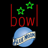 Blue Moon Bowling Alley Beer Sign Neontábla