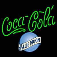 Blue Moon Coca Cola Beer Sign Neontábla