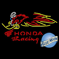 Blue Moon Honda Racing Woody Woodpecker Crf 250450 Beer Sign Neontábla
