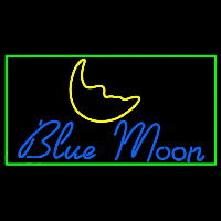Blue Moon Italic Beer Sign Neontábla