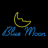 Blue Moon Italic Beer Sign Neontábla