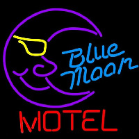 Blue Moon Motel Beer Sign Neontábla