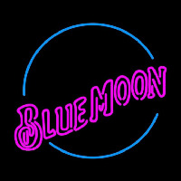 Blue Moon Pink Beer Sign Neontábla