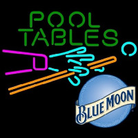 Blue Moon Pool Tables Billiards Beer Neontábla