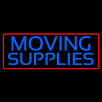 Blue Moving Supplies With Border Neontábla