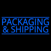 Blue Packaging And Shipping Neontábla