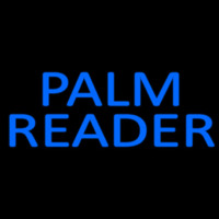 Blue Palm Reader Block Neontábla