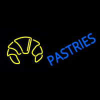 Blue Pastries Logo Neontábla