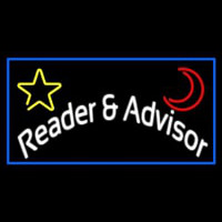 Blue Reader And Advisor Neontábla