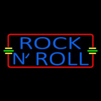 Blue Rock N Roll Red Border 1 Neontábla