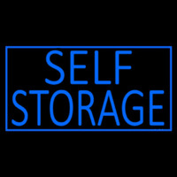 Blue Self Storage With Border Neontábla