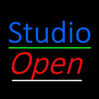 Blue Studio Red Open 1 Neontábla