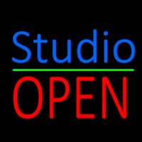 Blue Studio Red Open 3 Neontábla