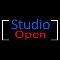 Blue Studio Red Open Border Neontábla