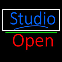 Blue Studio With Open 2 Neontábla