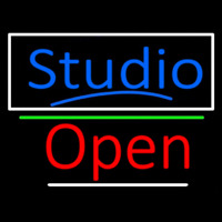 Blue Studio With Open 3 Neontábla