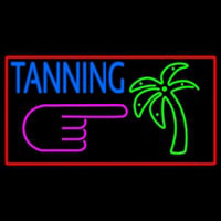 Blue Tanning Palm Tree Neontábla