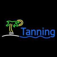 Blue Tanning Palm Tree Neontábla