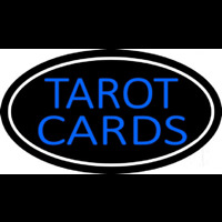 Blue Tarot Cards With Blue Border Neontábla