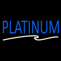 Blue We Buy Platinum White Border Neontábla