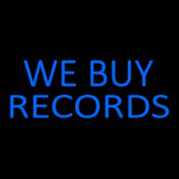 Blue We Buy Records 2 Neontábla