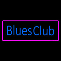 Blues Club Pink Border Neontábla
